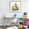 Stupell Industries Crafty Smiling Dinosaur Floating Frame, design by Steve Hunziker